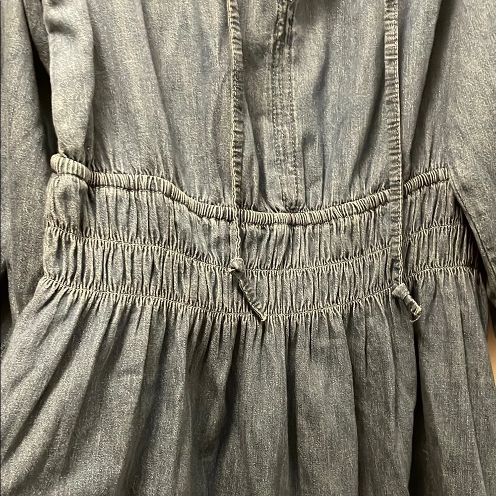 GAP Blue Long Sleeve Bishop Sundress - Picture 4 of 6